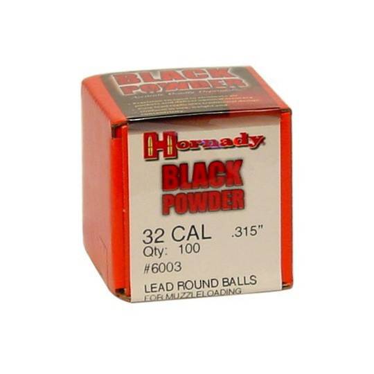 Hornady 32 cal .315 Round Balls 100's #6003